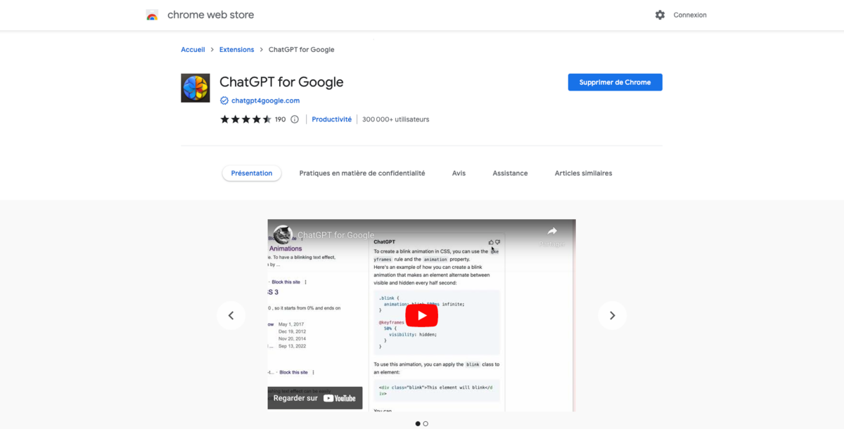 ChatGPT for Google screen 1