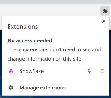 extension Snowflake sur Brave © © support.brave.com