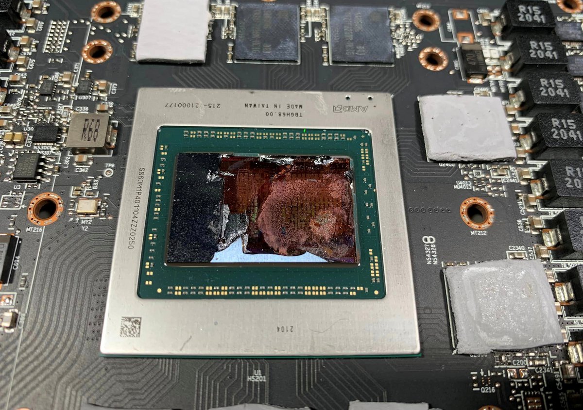 Dégâts AMD Radeon RX 6000 © Videocardz