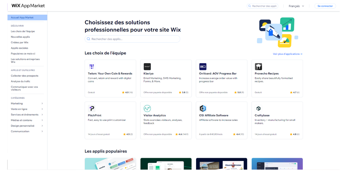 Wix plugins © © Wix.com, Inc.