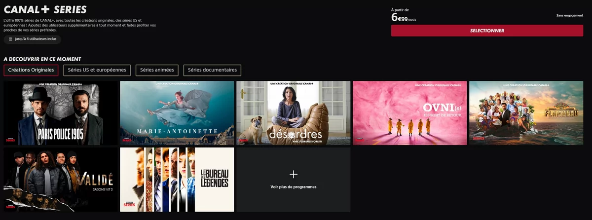 Canal+ Séries © Clubic