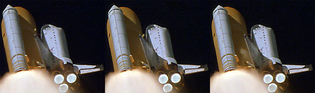 Columbia STS-107 impact mousse accident © NASA