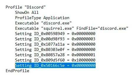 NVIDIA Profiles.txt © NVIDIA
