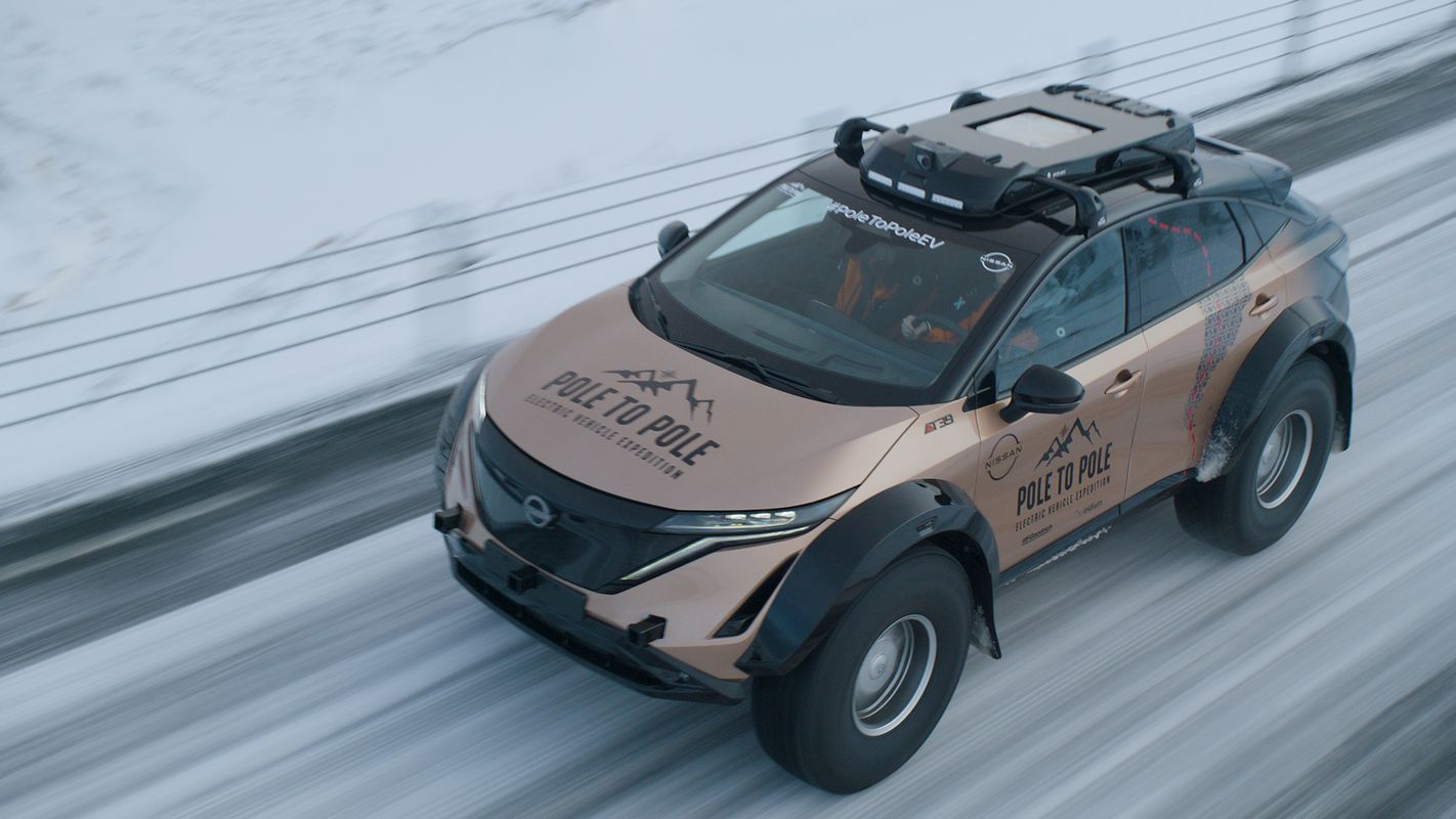 Nissan dévoile la voiture électrique qui va rallier le pôle Nord... au pôle Sud