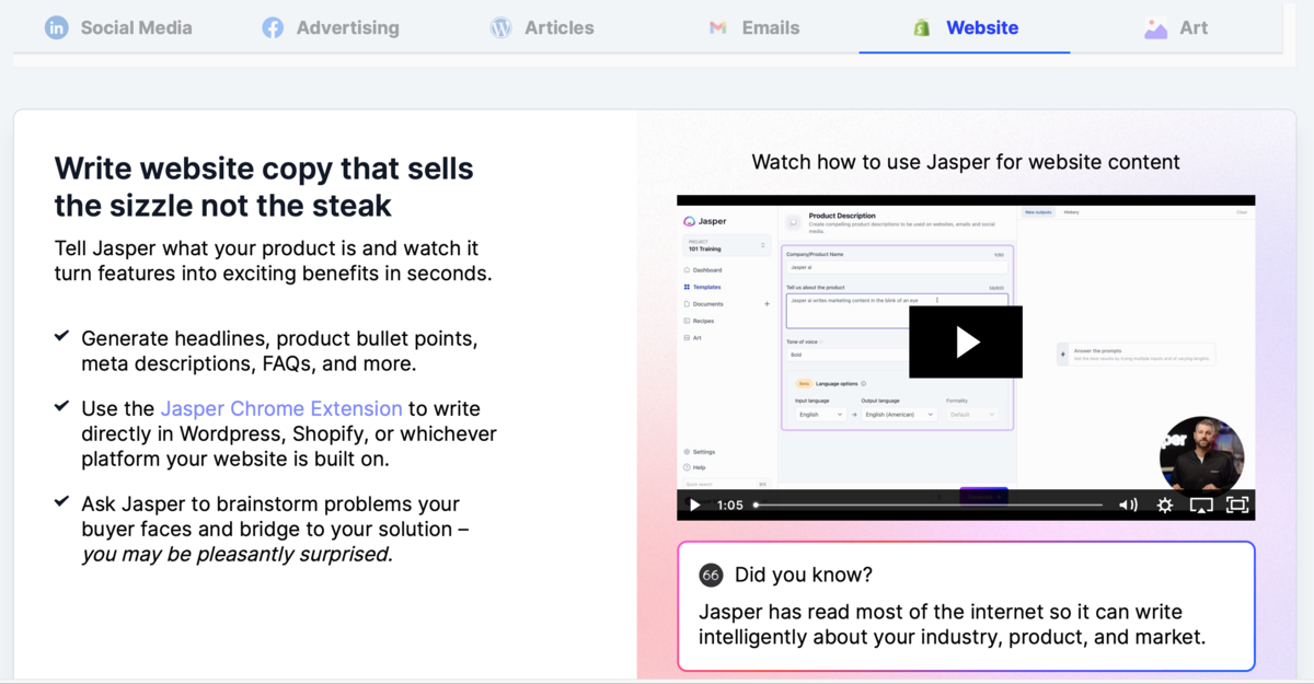 Jasper screen 2