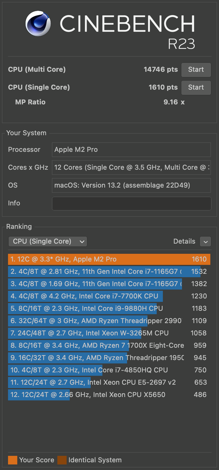 cinebench macbook 14