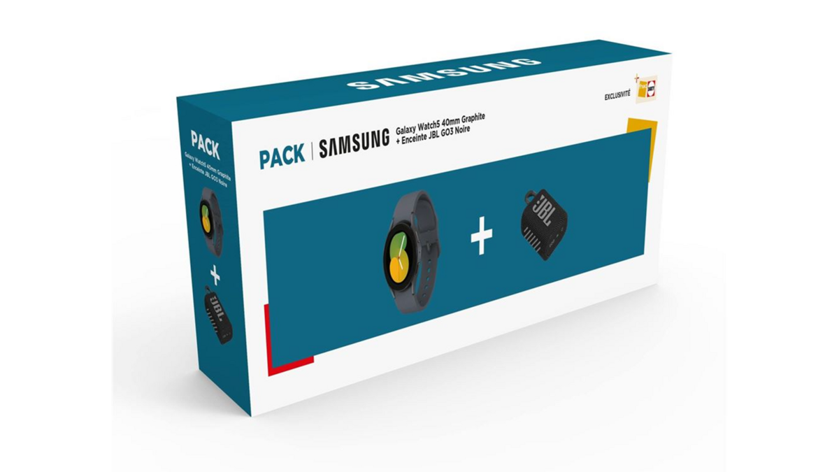 Pack Samsung Galaxy Watch5 + JBL GO 3 © Fnac
