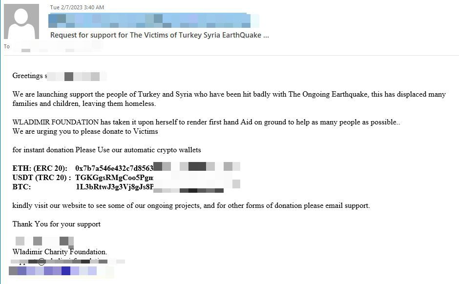 e-mail phishing turquie © Bitdefender