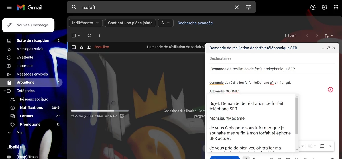 ChatGPT for Gmail © © Alexandre Schmid pour Clubic