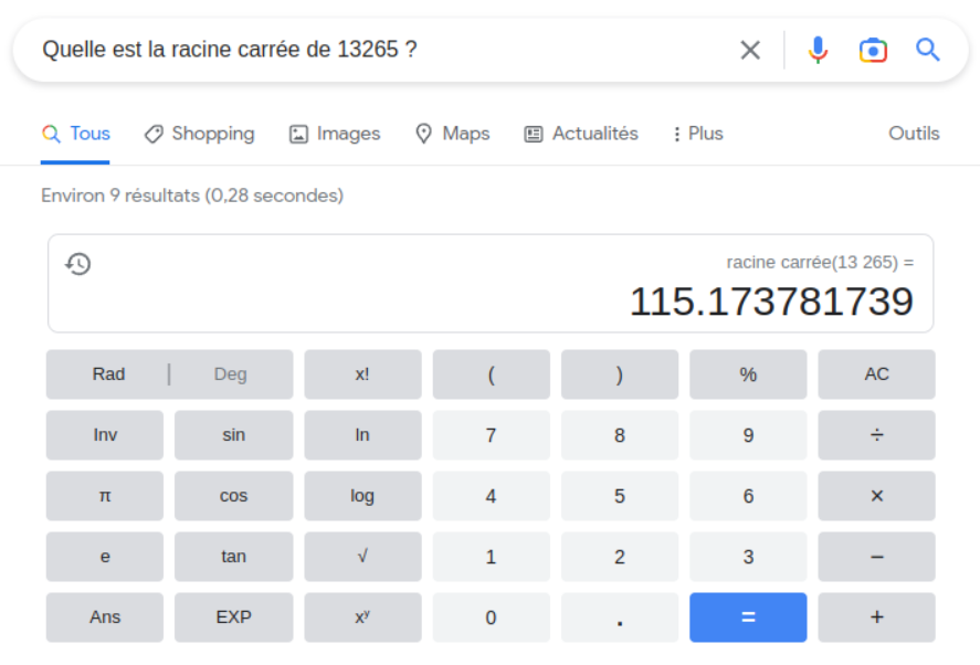 Google Search - Question 2 © Johan Gautreau