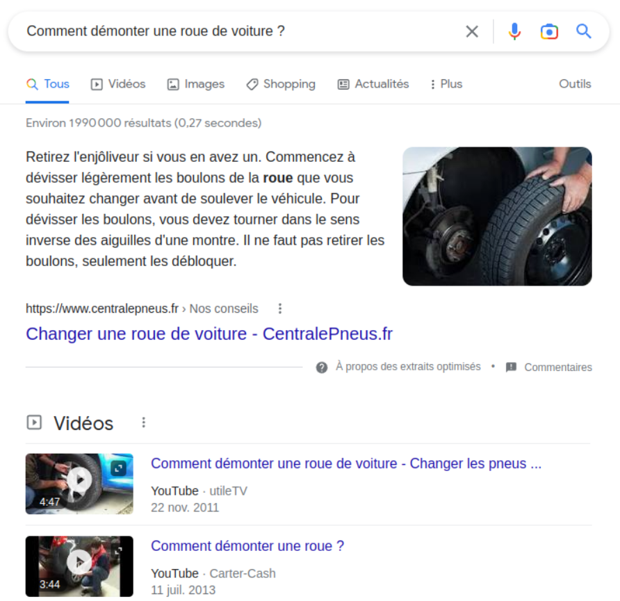 Google Search - Question 5 © Johan Gautreau