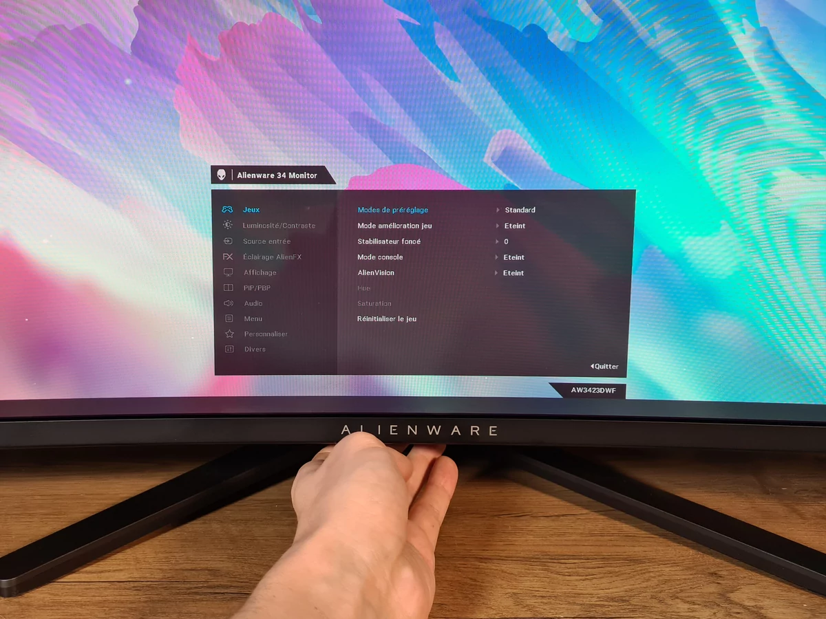 Test Alienware QD-OLED AW3423DWF © Matthieu Legouge