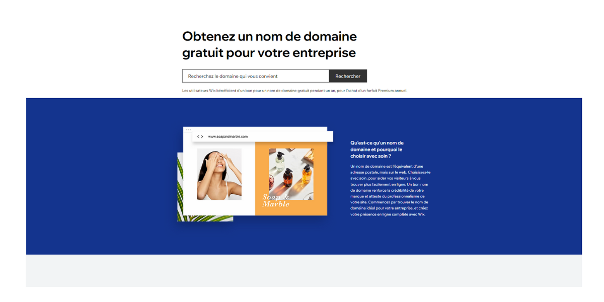 Wix Domaine Gratuit © © Wix.com, Inc.