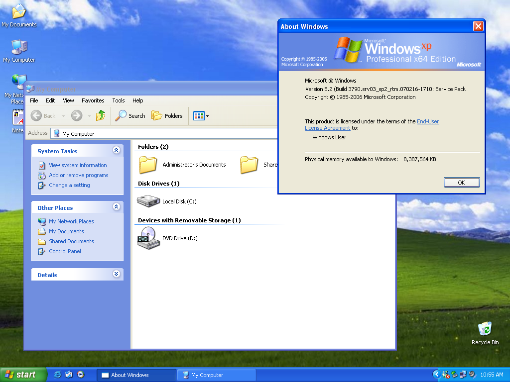 Windows XP © © Windows Experience Freestyle