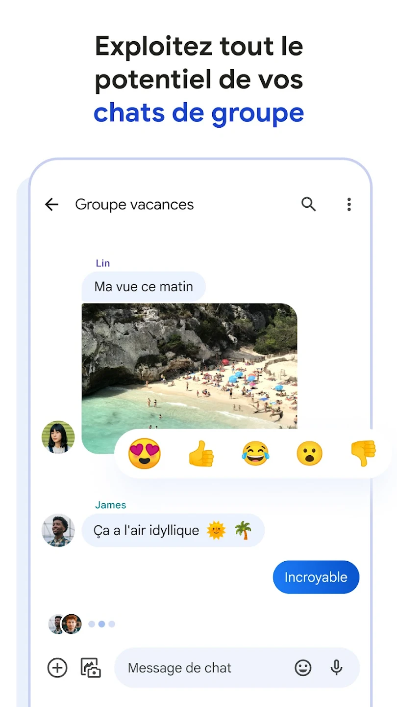 Messages par Google groupe