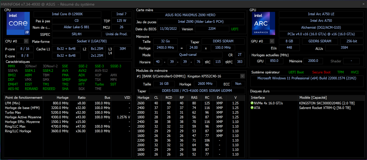 Intel ARC A750 LE et Acer ARC A770 OC © Nerces