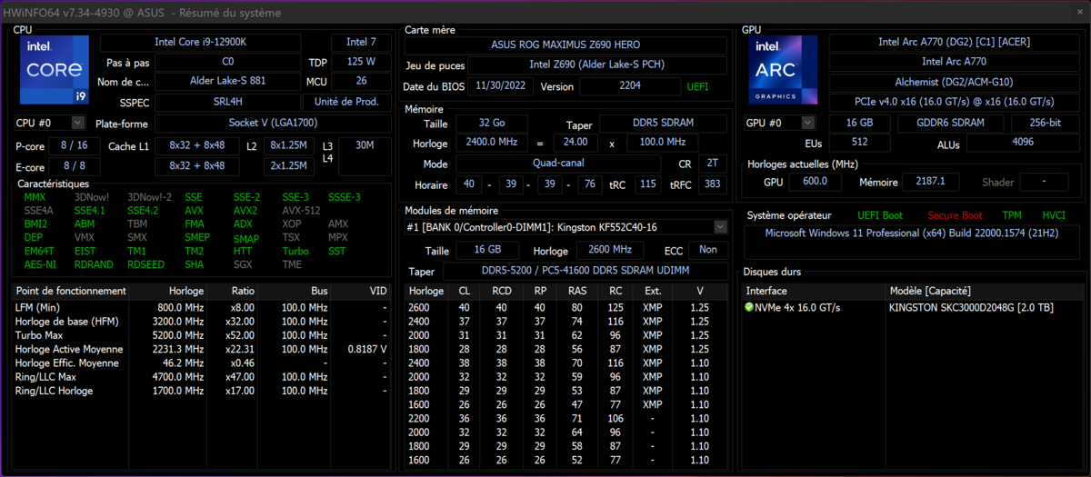 Intel ARC A750 LE et Acer ARC A770 OC © Nerces