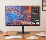 Test Samsung ViewFinity S8 : un moniteur PC à l'aise avec les reflets ?