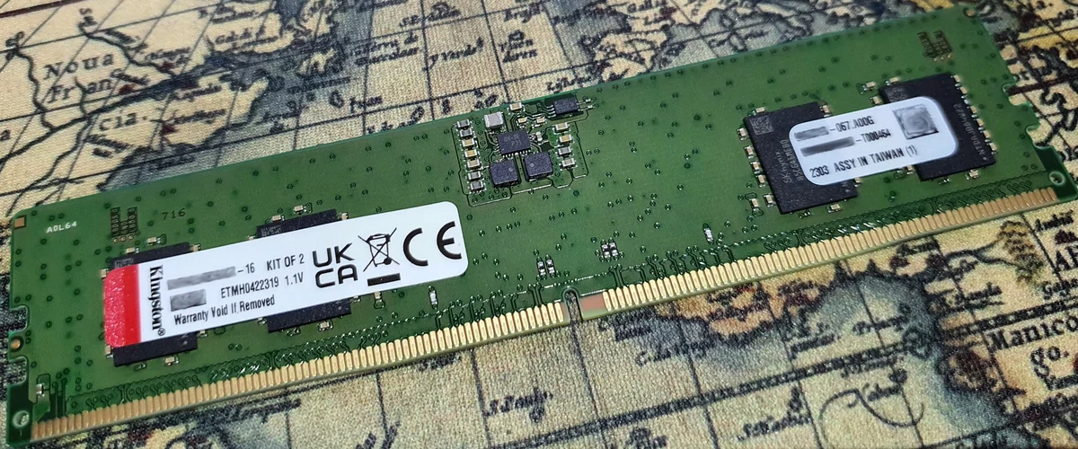 Kingston ValueRAM 16 DDR5-4800 CL40 © Nerces