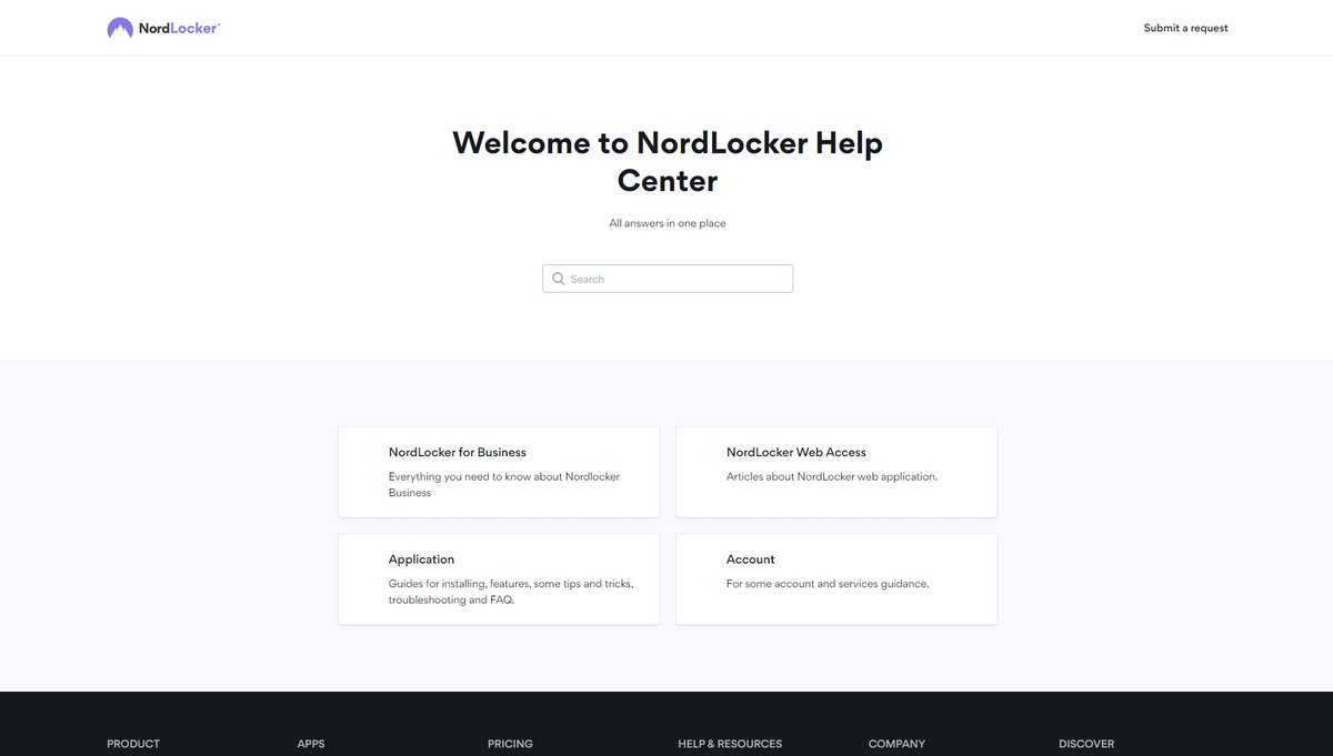 NordLocker - Support client