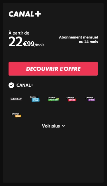 Canal+ Prix © Canal