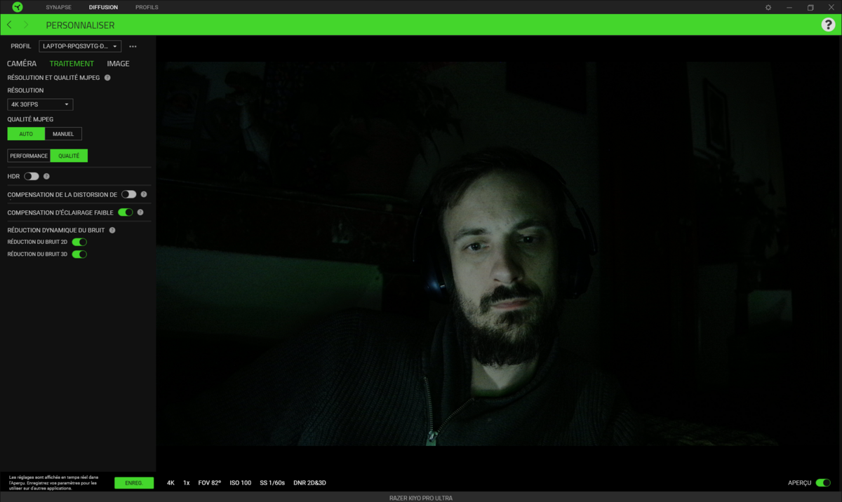 Test Razer Kiyo Pro Ultra © Matthieu Legouge