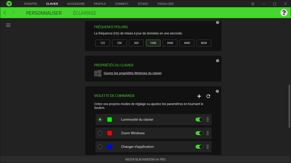 Razer BlackWidow V4 Pro © Nerces