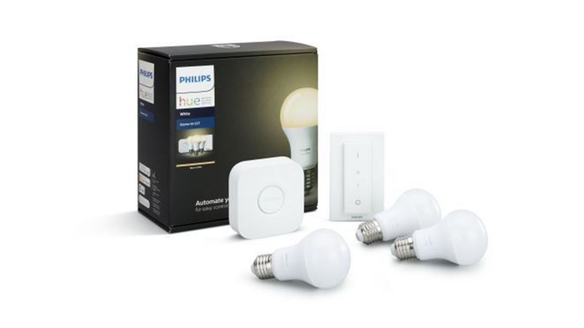 Philips Hue White x3 E27 + pont + télécommande © Fnac