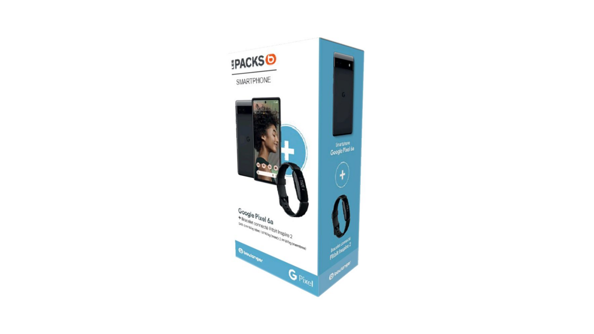 Pack Google Pixel 6a + Fitbit Inspire 2 © Boulanger