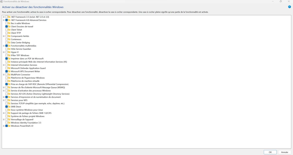 Windows 11 / 10 VBS © © Windows 11 / Alexandre Schmid pour Clubic