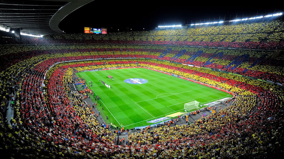 Nou Camp Barcelone football illustration © © Wallpaper.net
