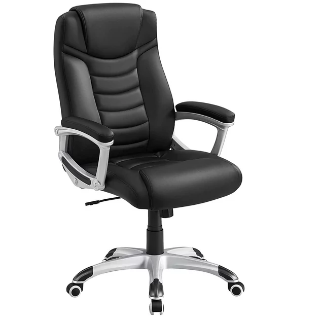 Fauteuil de bureau noir dossier souple et assise réglable - SKILL