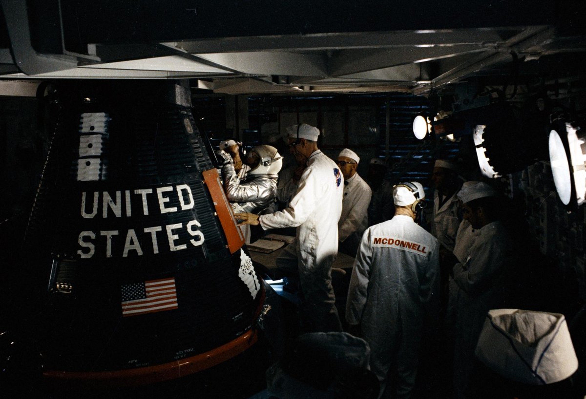 Faith-7 Mercury-Atlas 9 capsule entrée Gordon Cooper © NASA