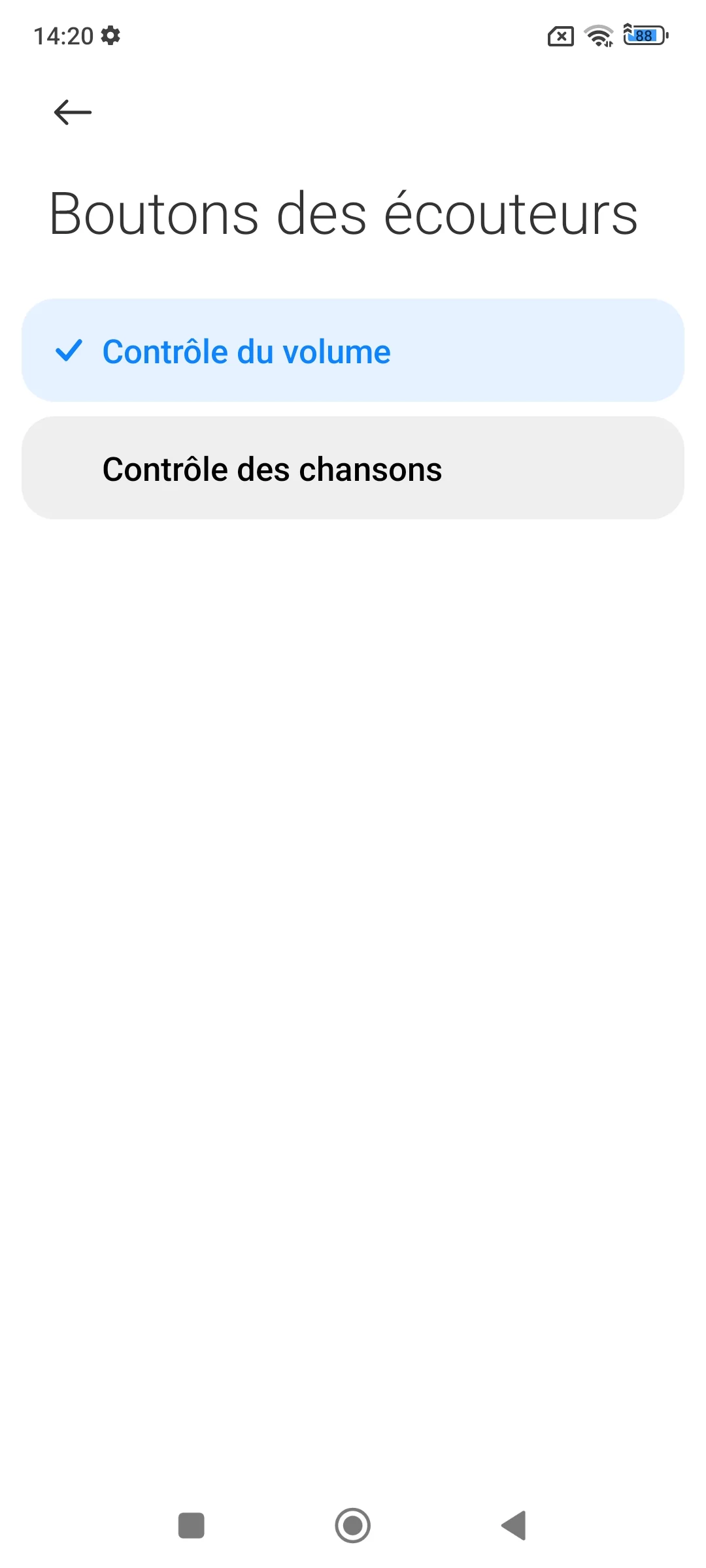 Réglages audio Xiaomi Redmi Note 12 Pro+