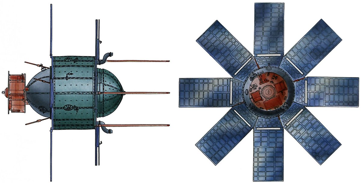 Un satellite DS-U3-IK développé pour le programme Intercosmos © KB Youzhnoïe