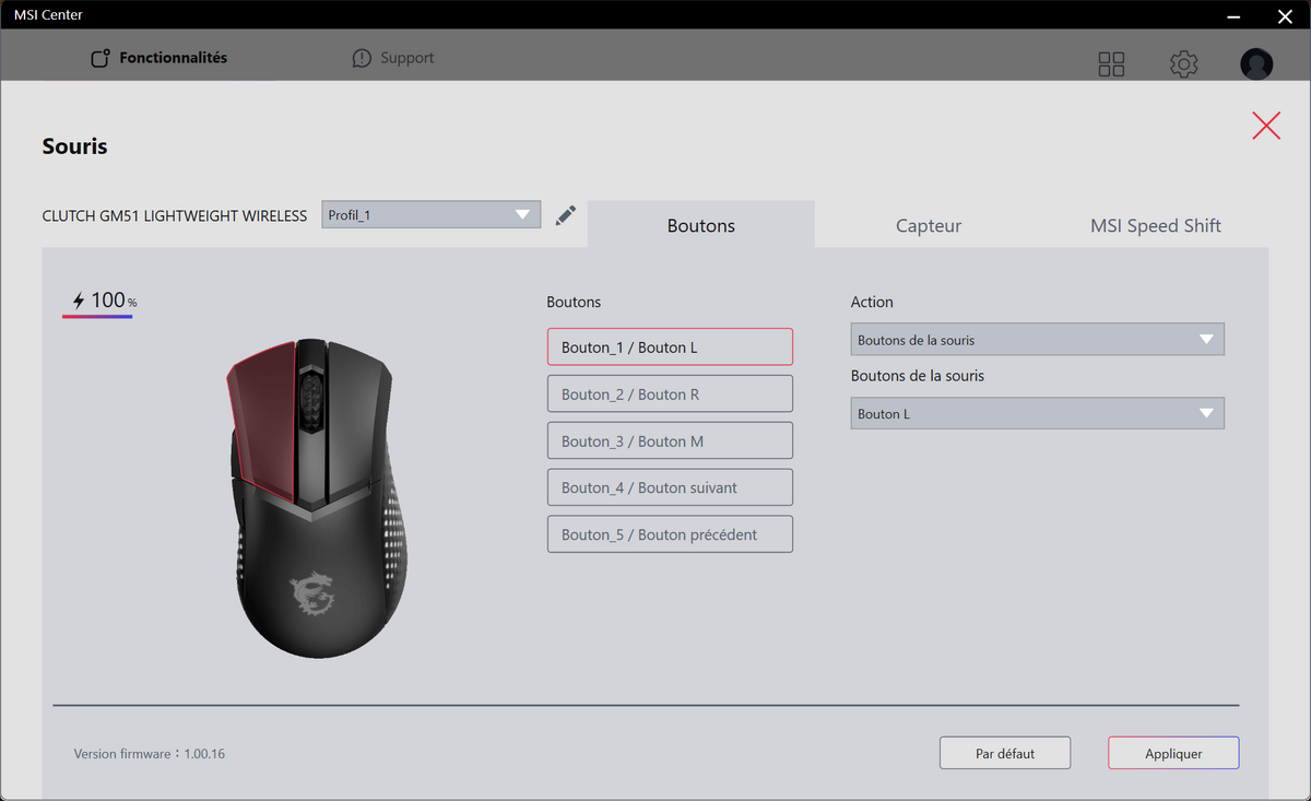 MSI Clutch GM51 Lightweight Wireless © Nerces