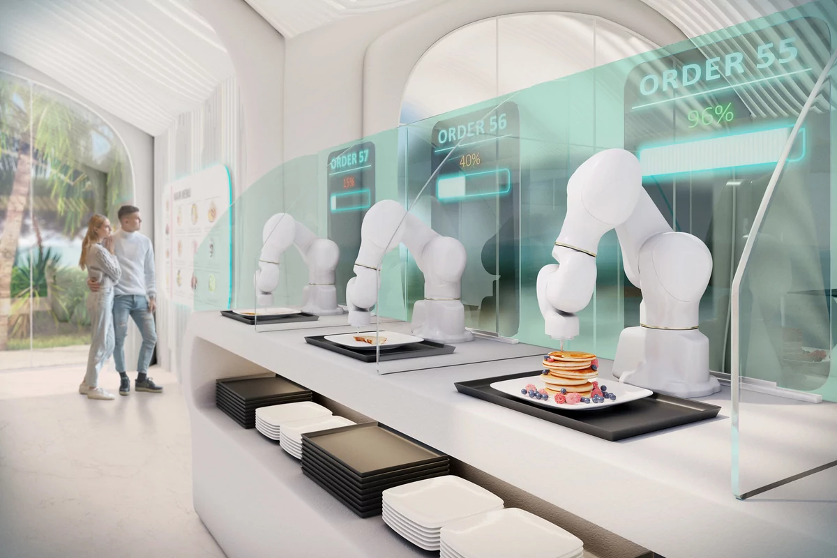 impression 3D repas hôtels © easyJet