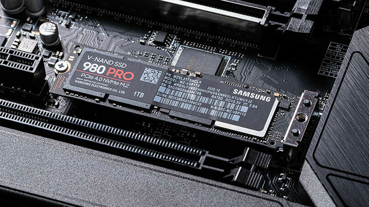 Le SSD Samsung 980 Pro, ici dans sa version 1 To