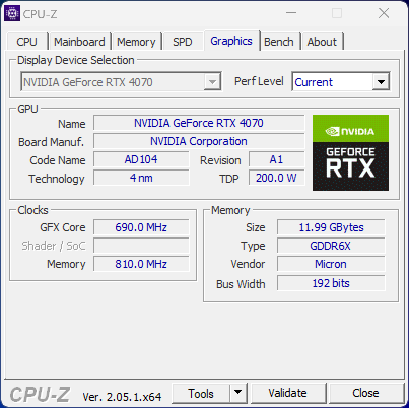 NVIDIA GeForce RTX 4070 FE © Nerces