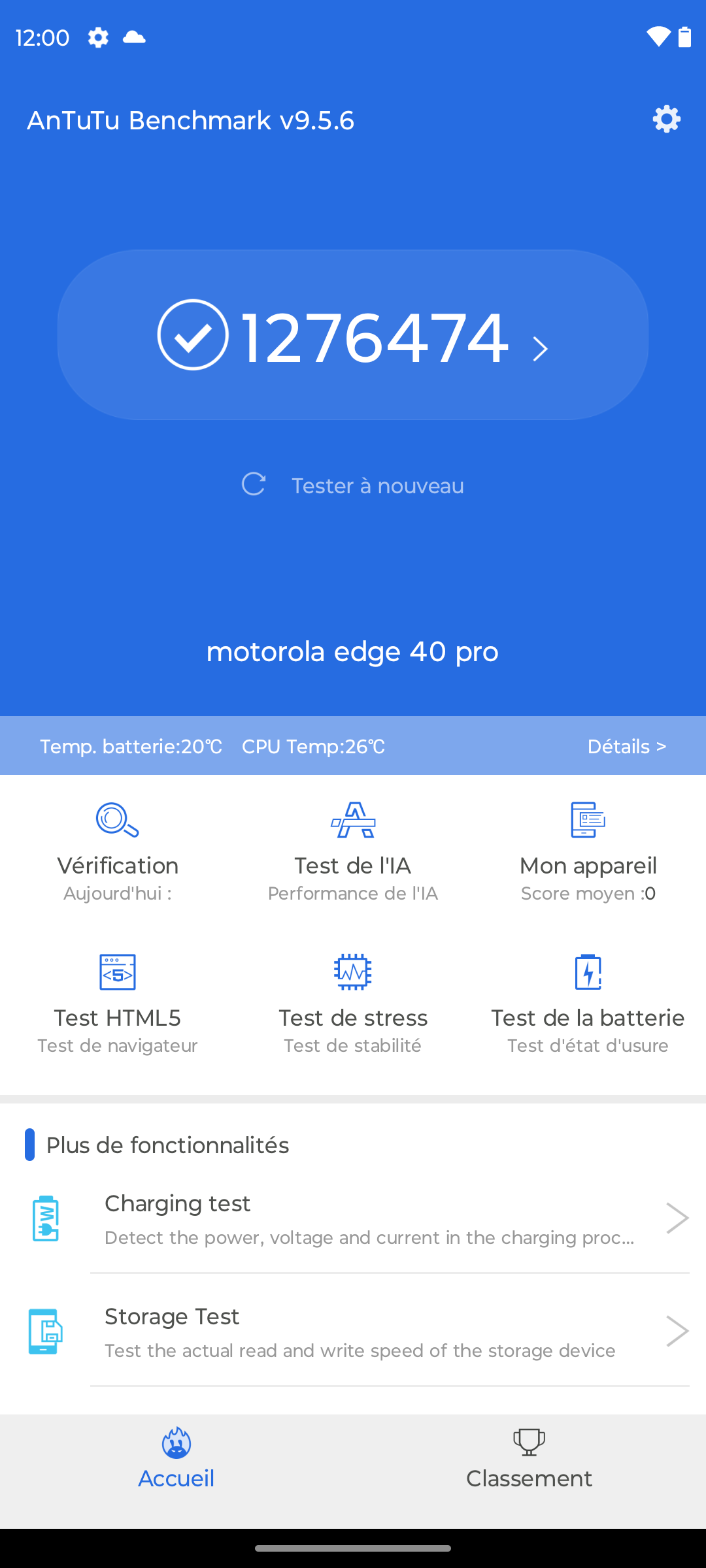 Motorola Edge 40 Pro © © Marc Mitrani pour Clubic