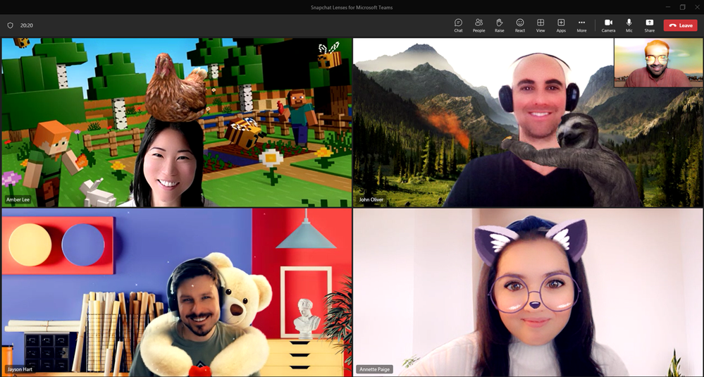 Des filtres Snapchat dans vos réunions Microsoft Teams, vraiment ?
