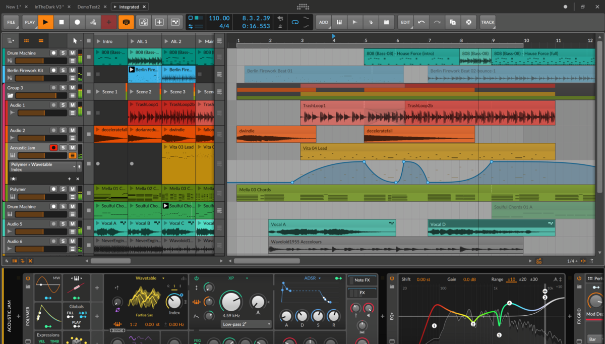 Bitwig Studio Screen 1