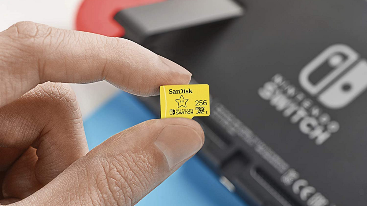 La carte microSDXC SanDisk Nintendo Switch 256 Go