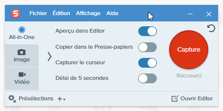 SnagIt Accueil © Benoit Baylé