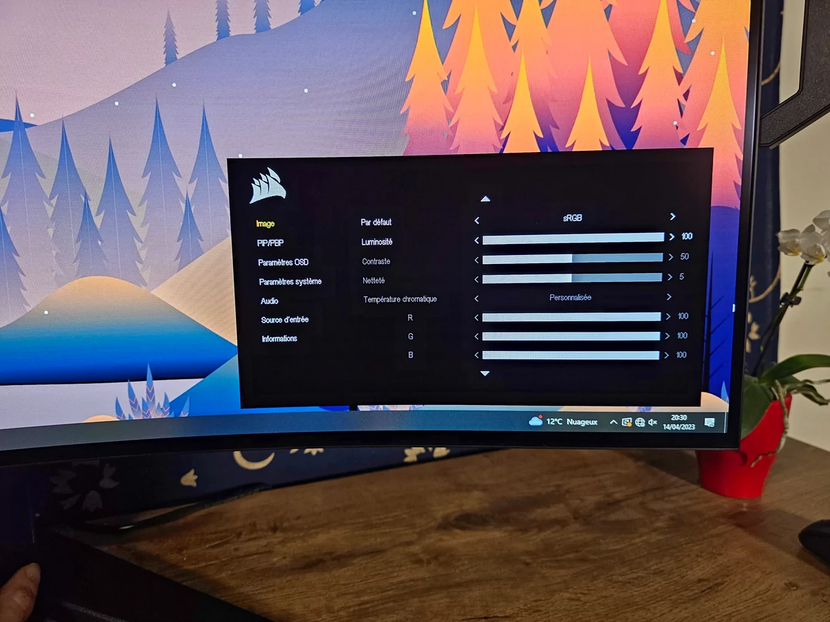 Test Corsair Xeneon Flex © Matthieu Legouge