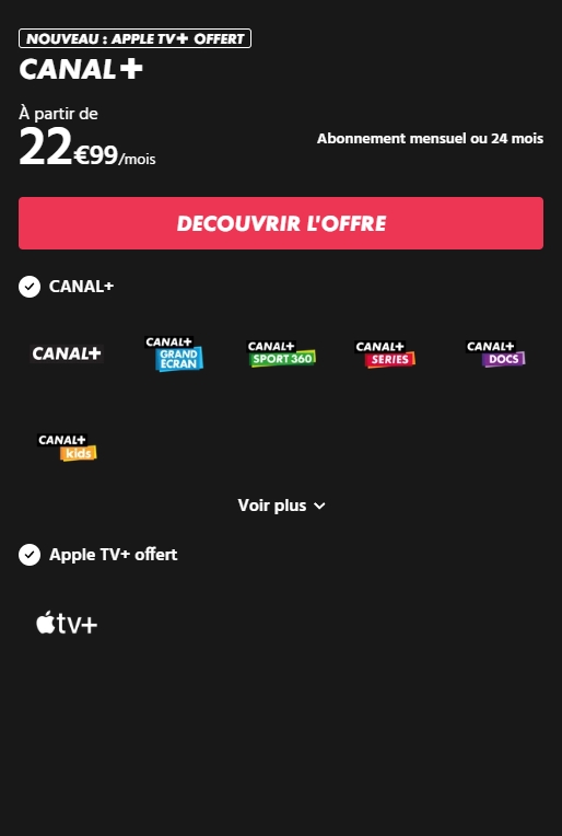 Canal+ offre © Canal+