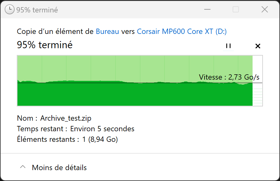 Corsair MP600 Core XT © Nerces