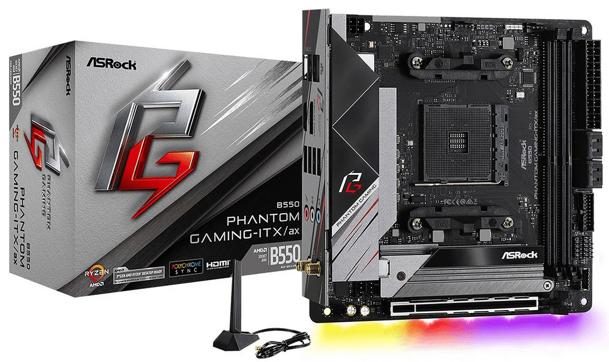 ASRock B550 Phantom Gaming-ITX/ax © ASRock