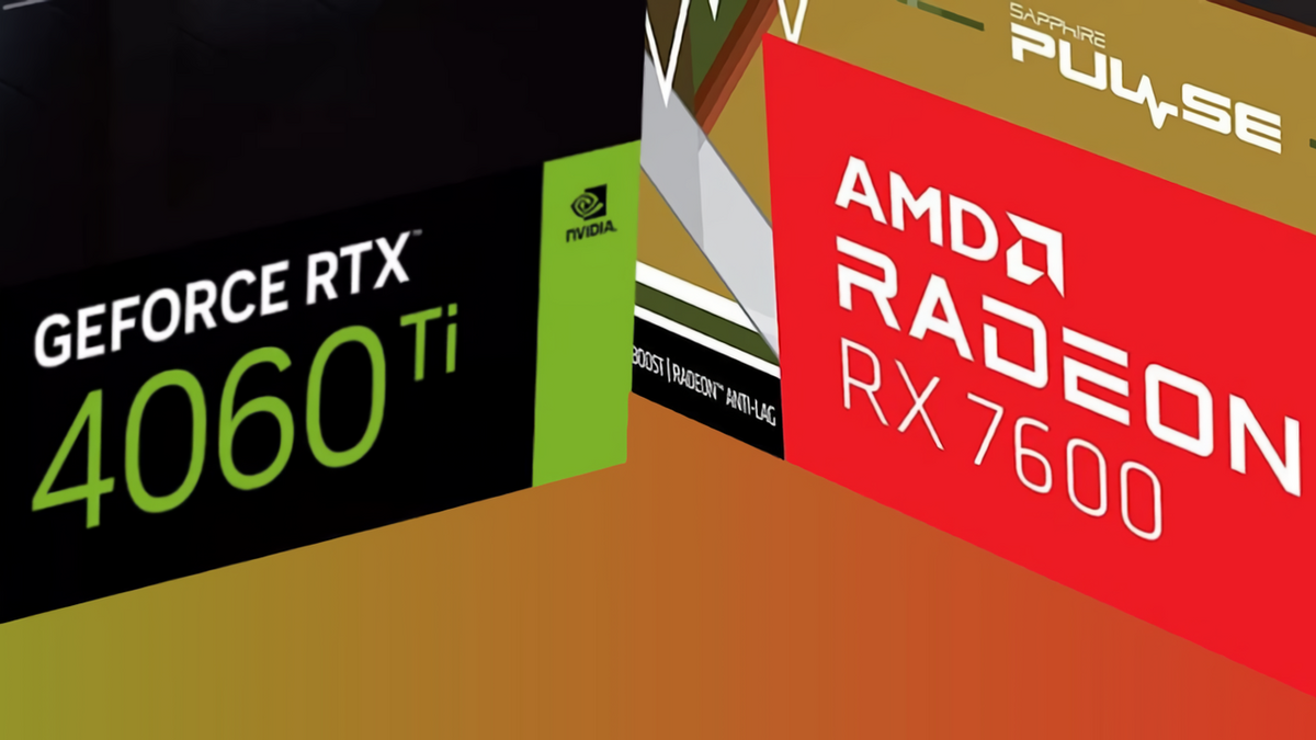 GeForce RTX 4060 Ti et Radeon RX 7600 © Videocardz