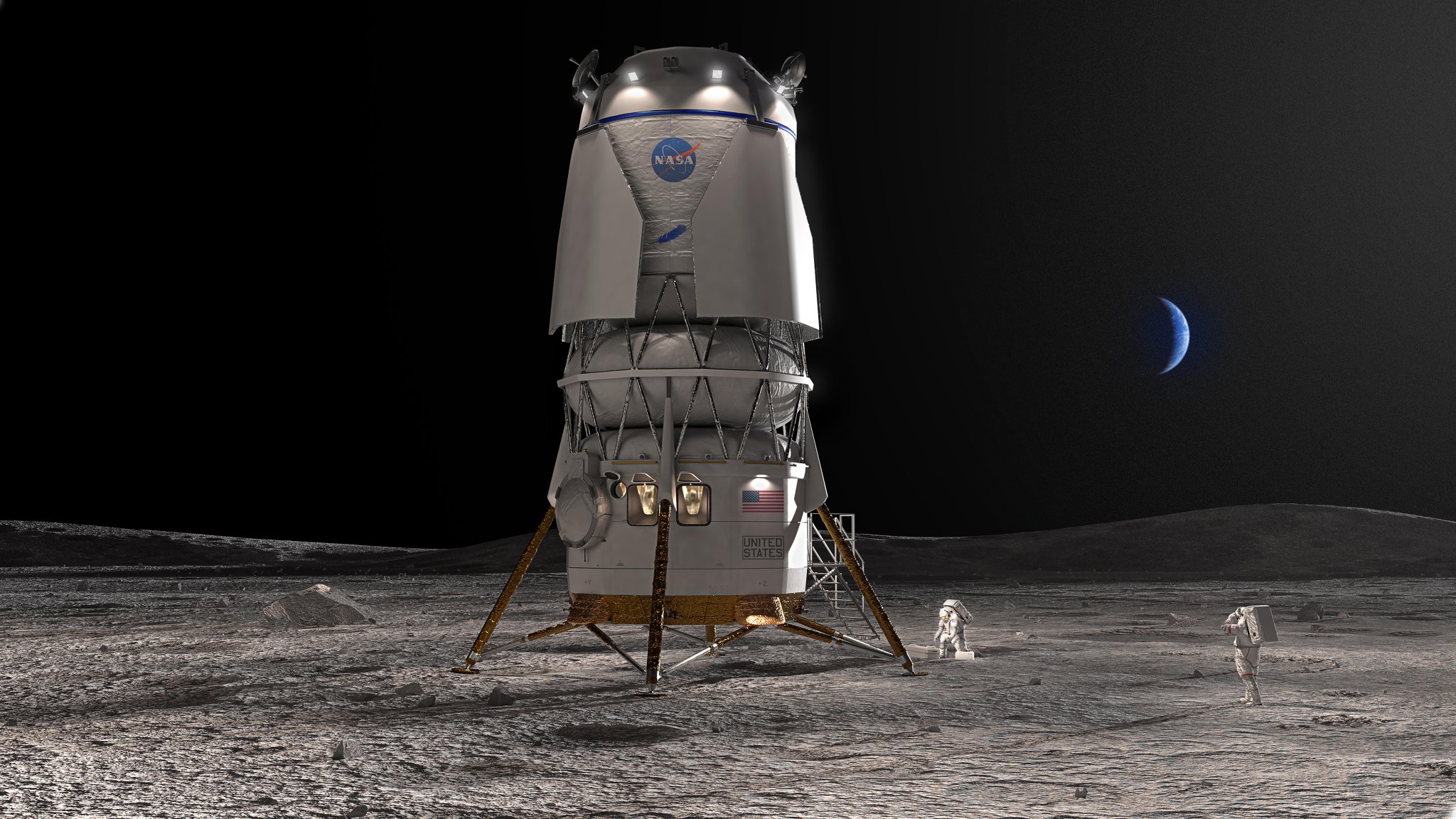 Artemis : cette fois la NASA sélectionne Blue Origin pour emmener ses astronautes sur la Lune !